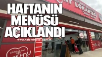 Haftanın menüsü açıkladı