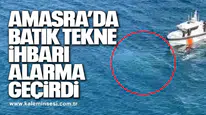 Amasra’da Batık Tekne İhbarı Alarma Geçirdi