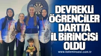 Devrekli öğrenciler dartta il birincisi oldu