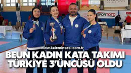 BEUN Kadın Kata Takımı Türkiye 3’üncüsü oldu