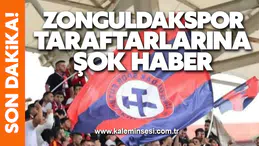 Zonguldakspor taraftarlarına şok haber!