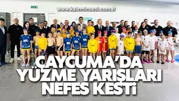 Çaycuma’da yüzme yarışları nefes kesti
