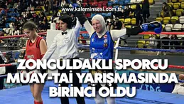 Zonguldaklı sporcu Muay-Tai yarışmasında birinci oldu