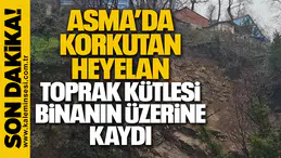 Zonguldak’ta Heyelan Paniği: Toprak Kütlesi Binanın Üzerine Kaydı