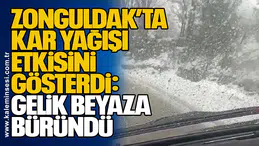 Zonguldak’ta Kar Yağışı Etkisini Gösterdi: Gelik Beyaza Büründü