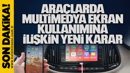 Araçlarda multimedya ekran kullanımına ilişkin yeni karar
