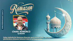 Cihan Kömürcü Ramazan bayramını kutladı