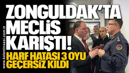 Zonguldak’ta Meclis Karıştı: Harf Hatası 3 Oyu Geçersiz Kıldı