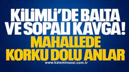 Kilimli’de Balta ve Sopalı Kavga: Mahallede Korku Dolu Anlar
