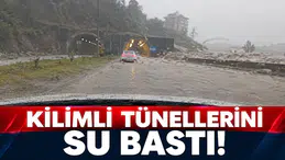 Kilimli tünellerini su bastı!