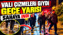 YOĞUN YAĞIŞ.. VALİ SAHADA
