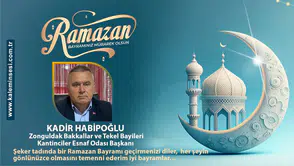 Kadir Habiboğlu Ramazan bayramını kutladı