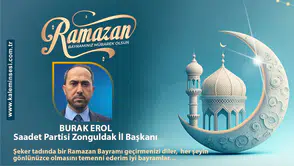 Burak Erol Ramazan bayramını kutladı
