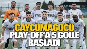 Çaycumagücü Play-Off’a 5 Golle Başladı