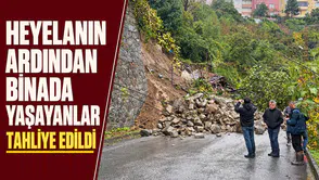 Ereğli’de Heyelan Paniği! 3 Katlı Bina Tahliye Edildi