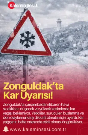 Zonguldak’ta Kar Uyarısı!