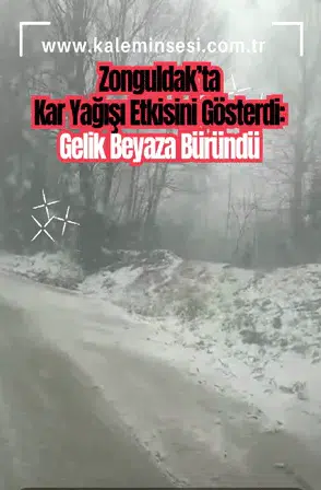 Zonguldak’ta Kar Yağışı Etkisini Gösterdi: Gelik Beyaza Büründü