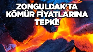 Zonguldak'ta kömür fiyatlarına tepki!