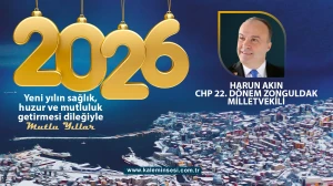 Harun Akın yeni yılı kutladı
