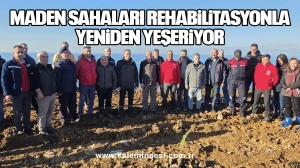 Maden Sahaları Rehabilitasyonla Yeniden Yeşeriyor