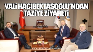 Zonguldak Valisi Hacıbektaşoğlu’ndan Taziye Ziyareti