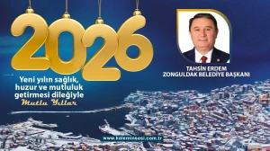 Belediye Başkanı Tahsin Erdem yeni yılı kutladı