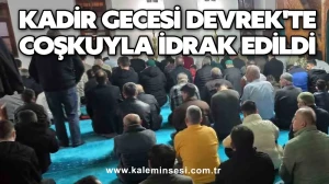 Kadir Gecesi Devrek'te Coşkuyla İdrak Edildi