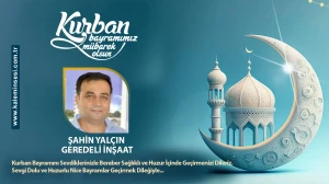Şahin Yalçın Kurban bayramını kutladı