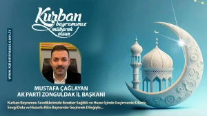 Mustafa Çağlayan Kurban bayramını kutladı