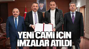 Yeni Cami İçin İmzalar Atıldı