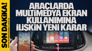 Araçlarda multimedya ekran kullanımına ilişkin yeni karar
