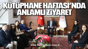 Kütüphane Haftası’nda anlamlı ziyaret