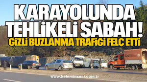 Karayolunda Tehlikeli Sabah: Gizli Buzlanma Trafiği Felç Etti