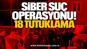Siber Suç Operasyonu: 18 Tutuklama