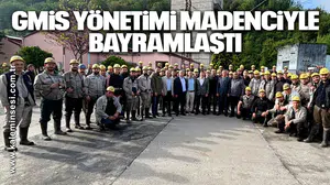 GMİS YÖNETİMİ MADENCİYLE BAYRAMLAŞTI