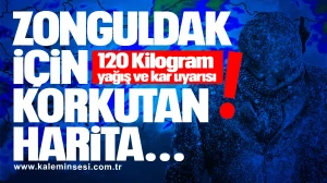 Zonguldak İçin Korkutan Harita: 120 Kilograma Varan Yağış ve Kar Uyarısı