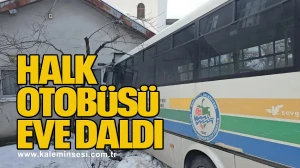 Halk Otobüsü Eve Daldı!