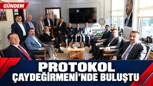 PROTOKOL ÇAYDEĞİRMENİ'NDE BULUŞTU