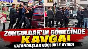 Zonguldak’ın Göbeğinde Kavga! Vatandaşlar Güçlükle Ayırdı