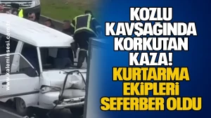 Kozlu Kavşağında Korkutan Kaza! Kurtarma Ekipleri Seferber Oldu