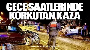Gece Saatlerinde Korkutan Kaza: 3 Kişi Hastaneye Kaldırıldı