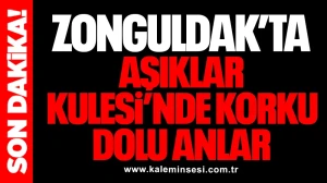 Zonguldak’ta Aşıklar Kulesi’nde Korku Dolu Anlar