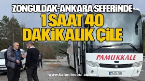 Zonguldak-Ankara Seferinde 1 Saat 40 Dakikalık Çile
