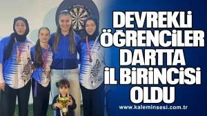 Devrekli öğrenciler dartta il birincisi oldu