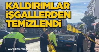 KALDIRIMLAR İŞGALLERDEN TEMİZLENDİ