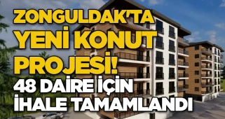 Zonguldak'ta yeni konut projesi! 48 daire için ihale tamamlandı
