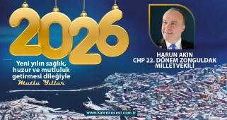 Harun Akın yeni yılı kutladı