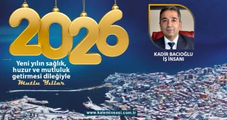 Kadir Bacıoğlu yeni yılı kutladı