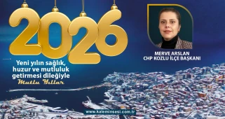 Merve Arslan yeni yılı kutladı