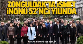 Zonguldak’ta İsmet İnönü 52’nci Yılında Anıldı